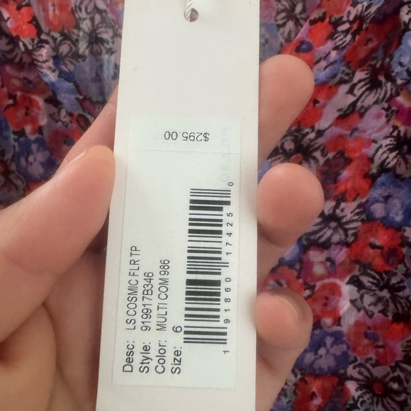 Rebecca Taylor LS Cosmic Top - Picture 5 of 8